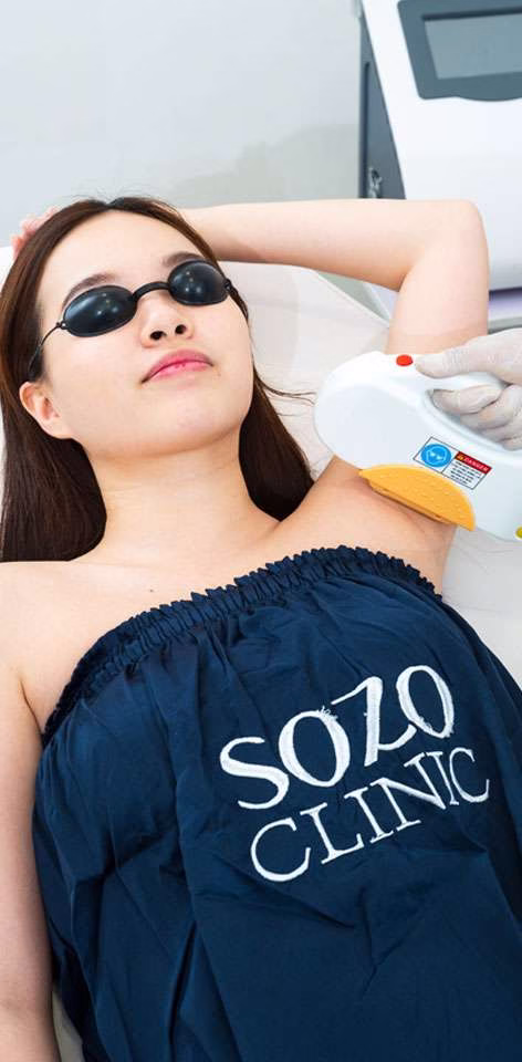 underarm treatment - hair removal sozo skin clinic