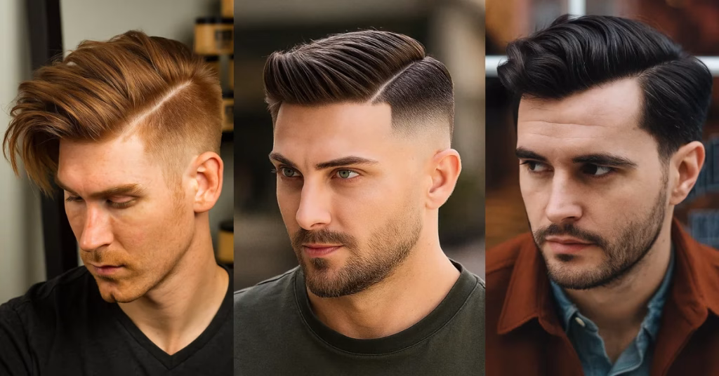 6. Sidepart haircut